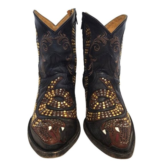 OLD GRINGO Snake Studded Zipper Boot - Picture 3 of 13